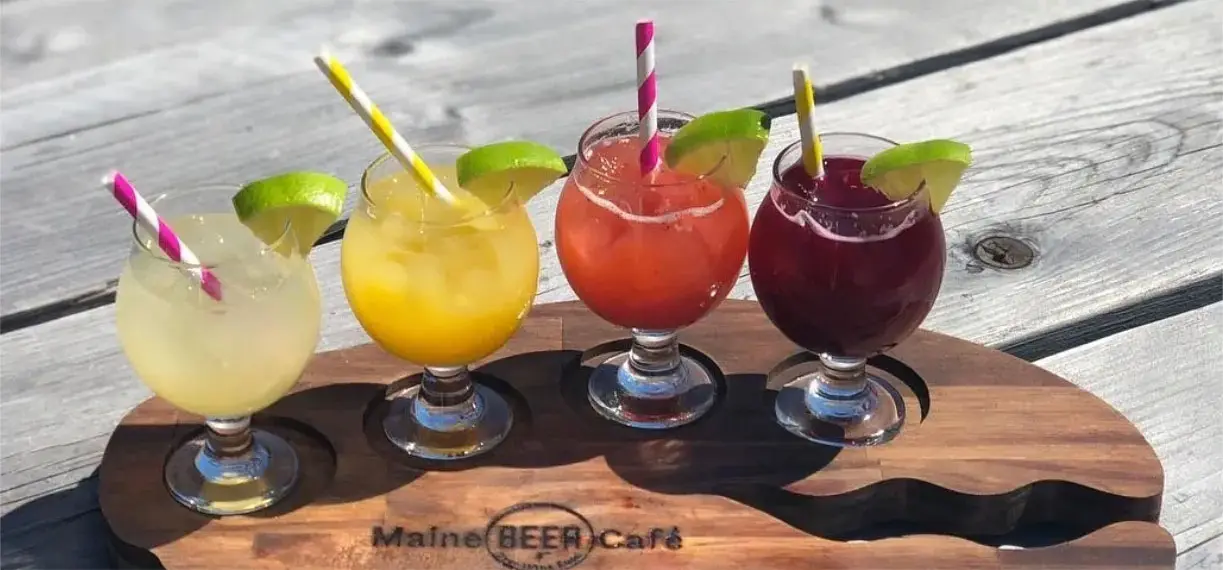 Variety of fruity cocktails