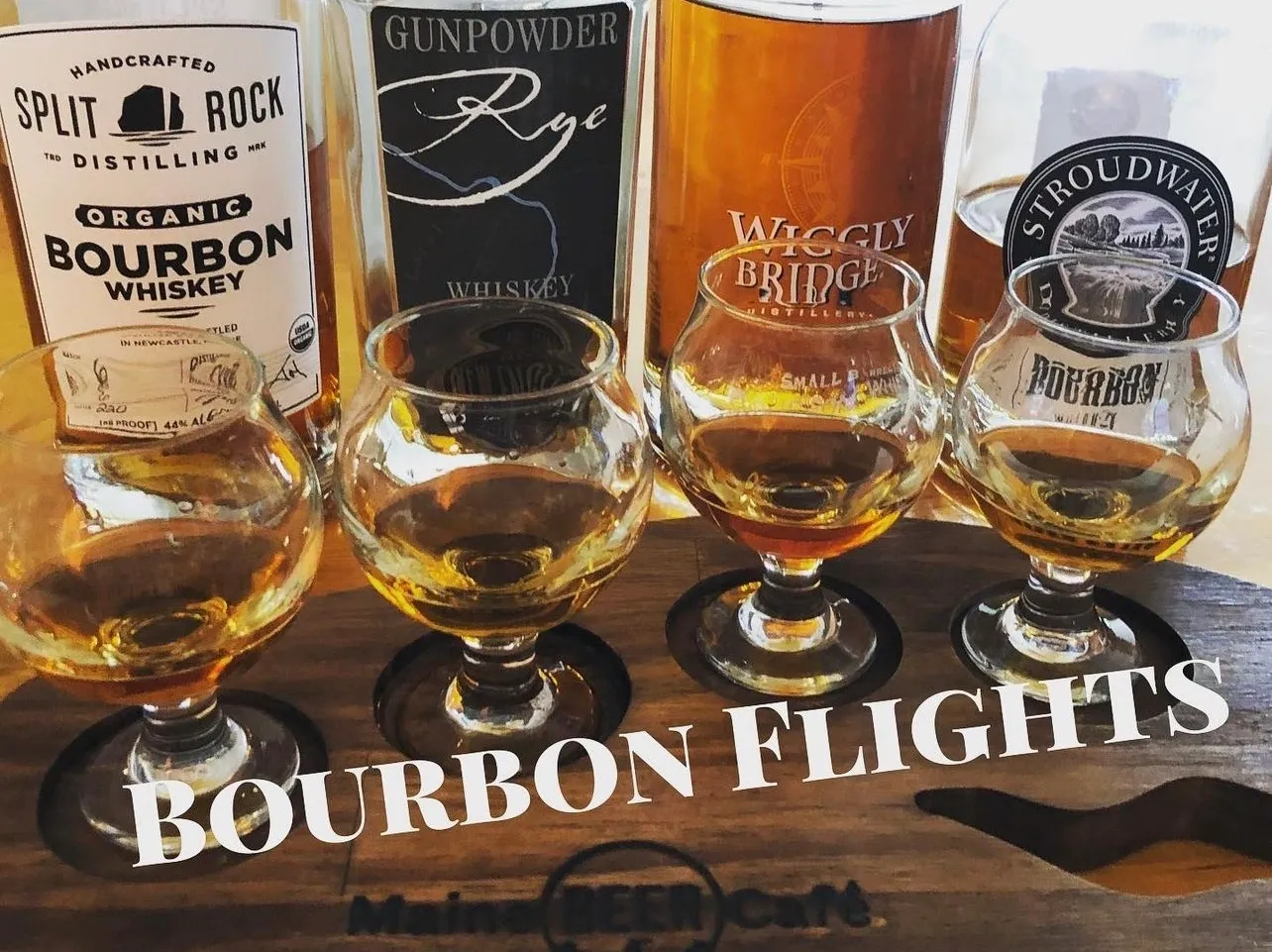Glasses of Bourbon Flights